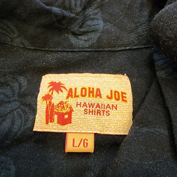 Aloha Joe Hawaiian Shirts Cocktail Print Short Sleeve Shirt  Size L - Picture 7 of 8